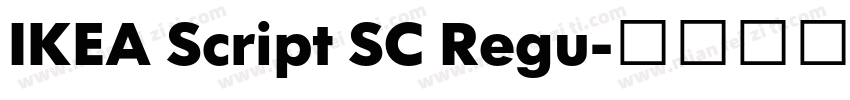 IKEA Script SC Regu字体转换